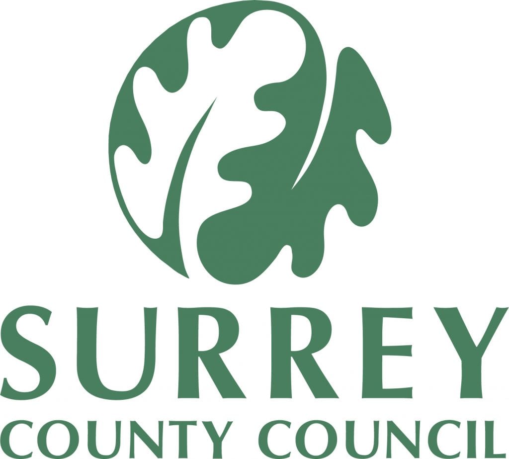 A graphic representing Surrey County Council